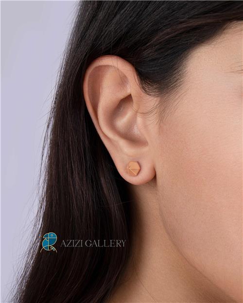 گوشواره میخی مدل هرمی