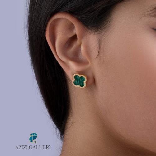 گوشواره ونکلیف سبز