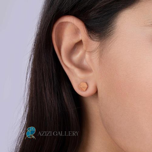 گوشواره میخی مدل هرمی